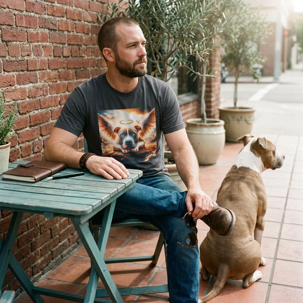 Pit Bull Angel shirt T-Shirt Printify