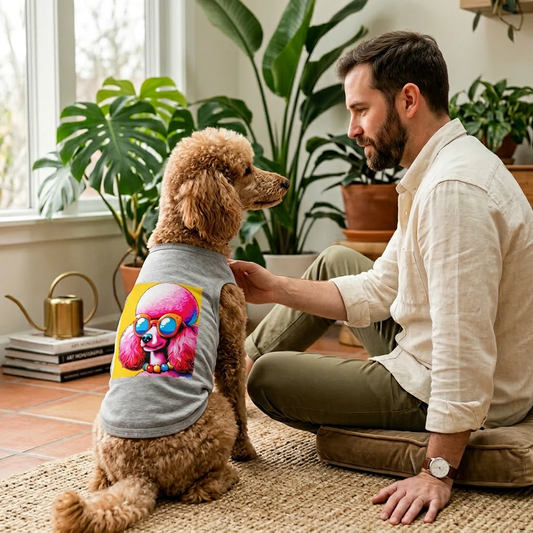 Pet Tank Top Poodle Pets Printify