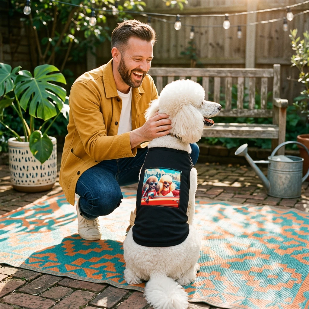 Wacky Pet Tank Top Poodle fluffy friends Pets Printify