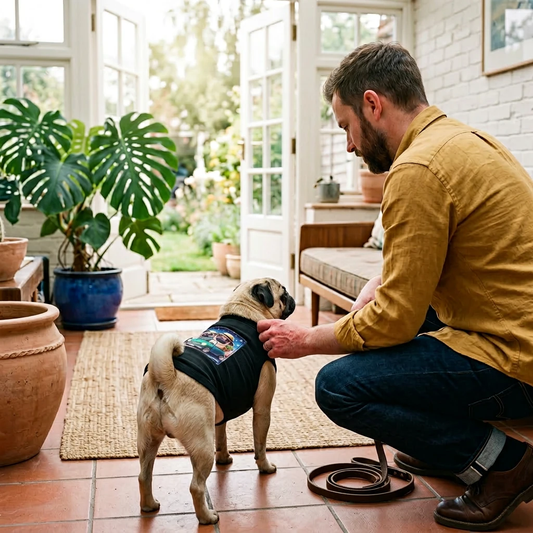 Wacky Pet Tank Top Pug friends driving Pets Printify