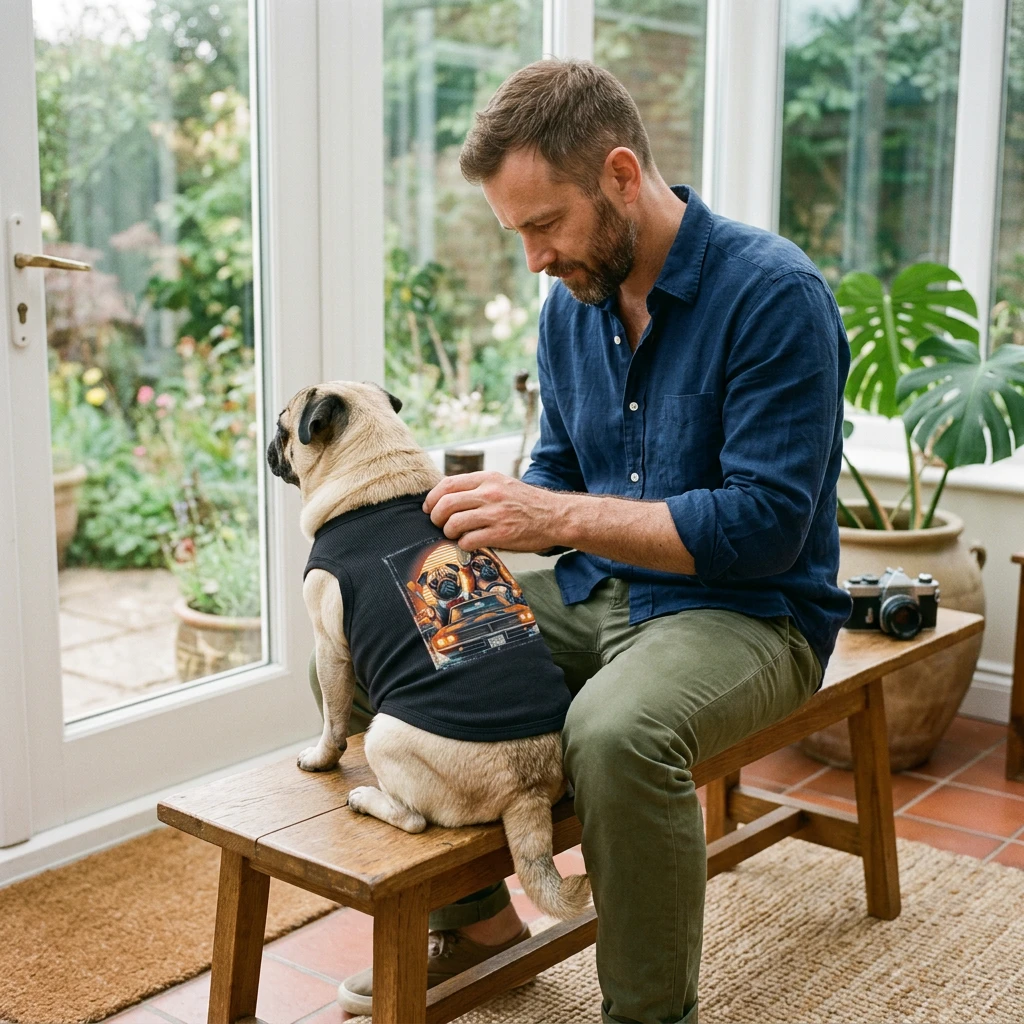 Wacky Pet Tank Top Pug prom couple Pets Printify