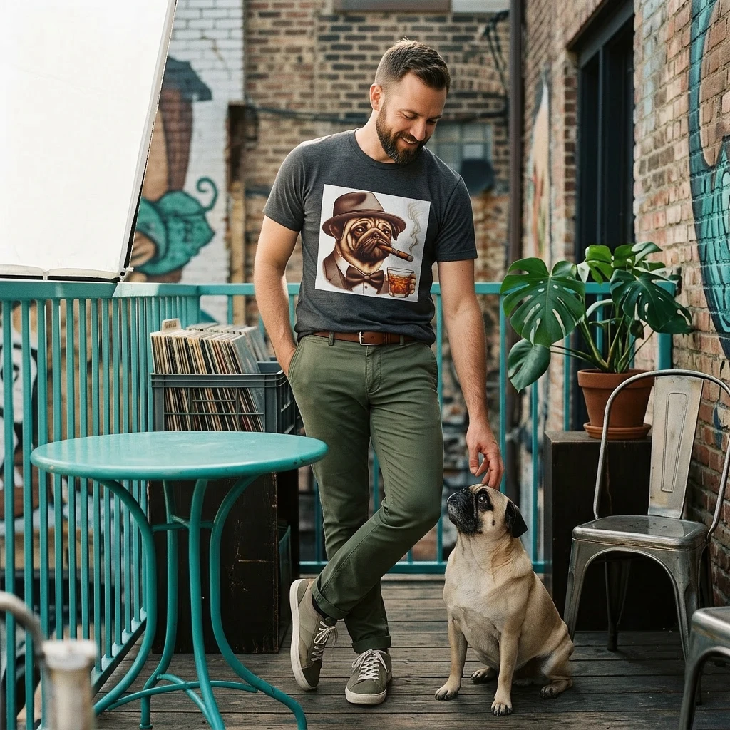 Pugs T-Shirt Printify