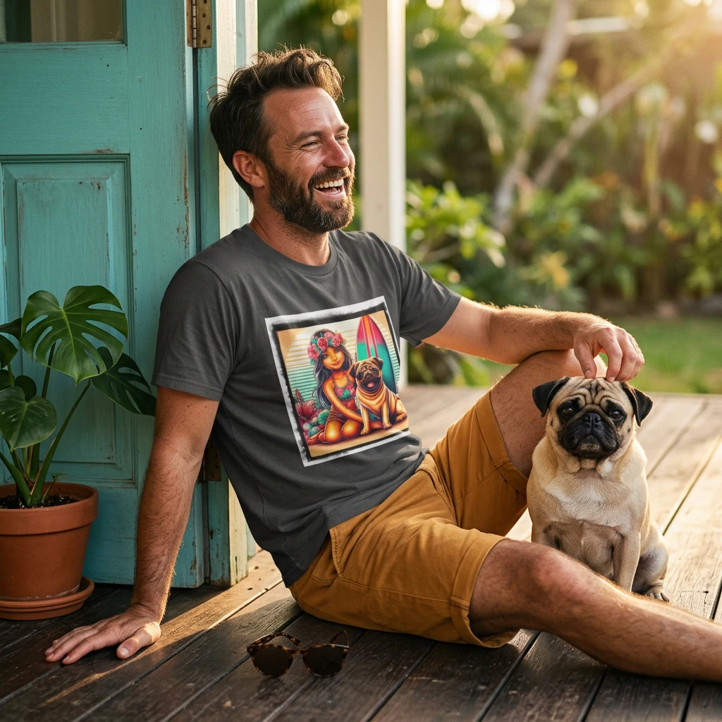 Pugs T-Shirt Printify
