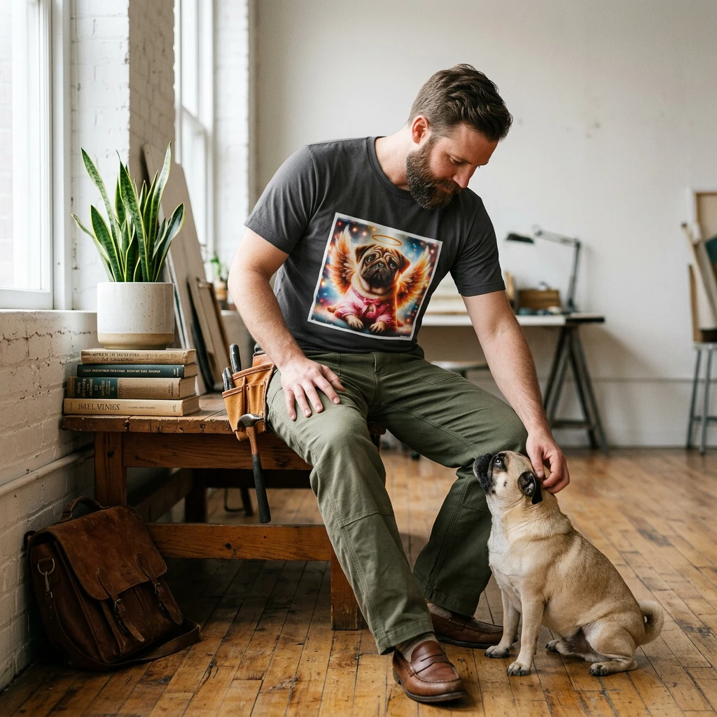Pugs T-Shirt Printify