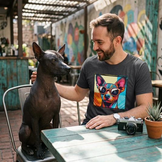 Mexican Hairless Dog pretty colors cutie T-Shirt Printify