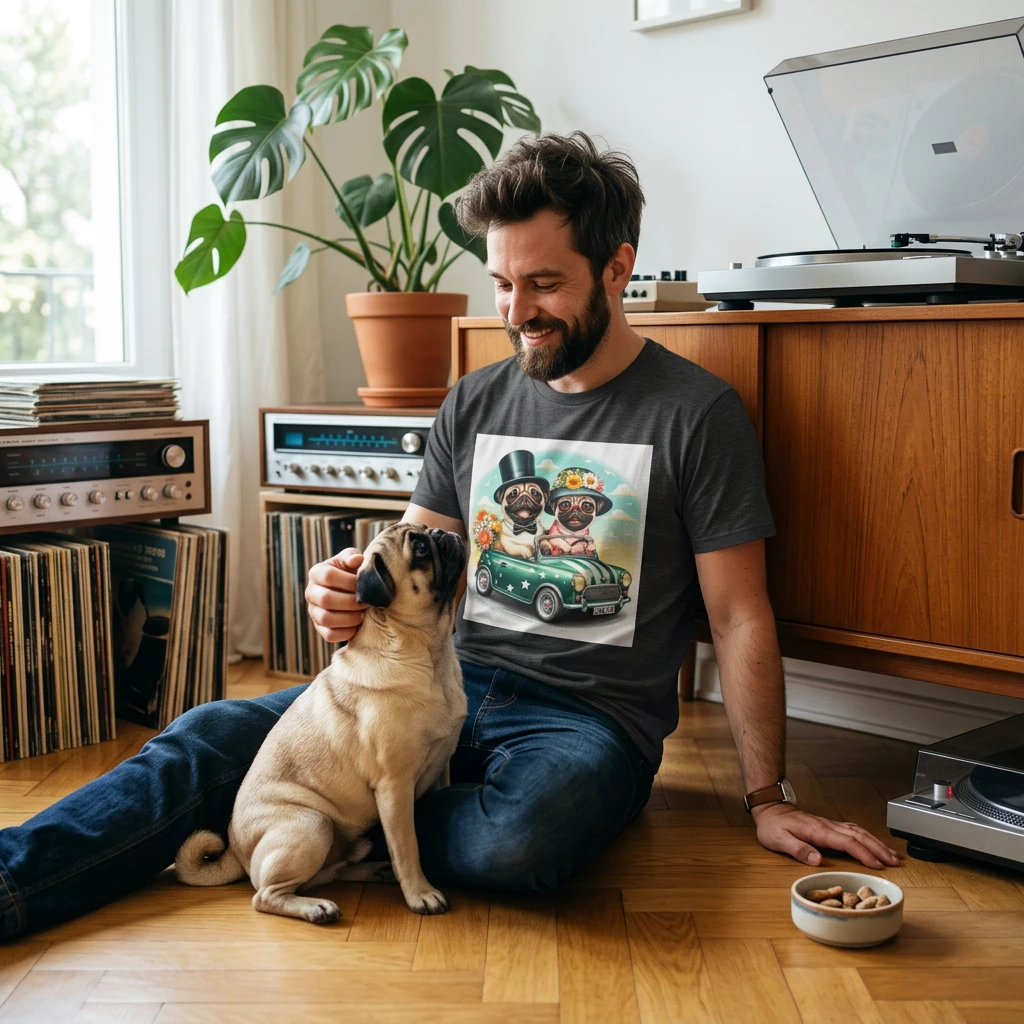 Wacky Pugs T-Shirt Printify