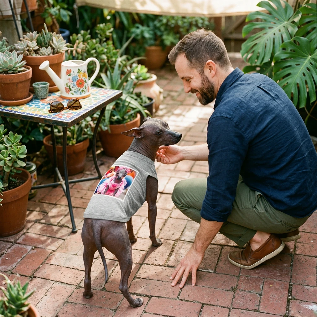 Pet Tank Top Mexican Hairless pink baby Pets Printify