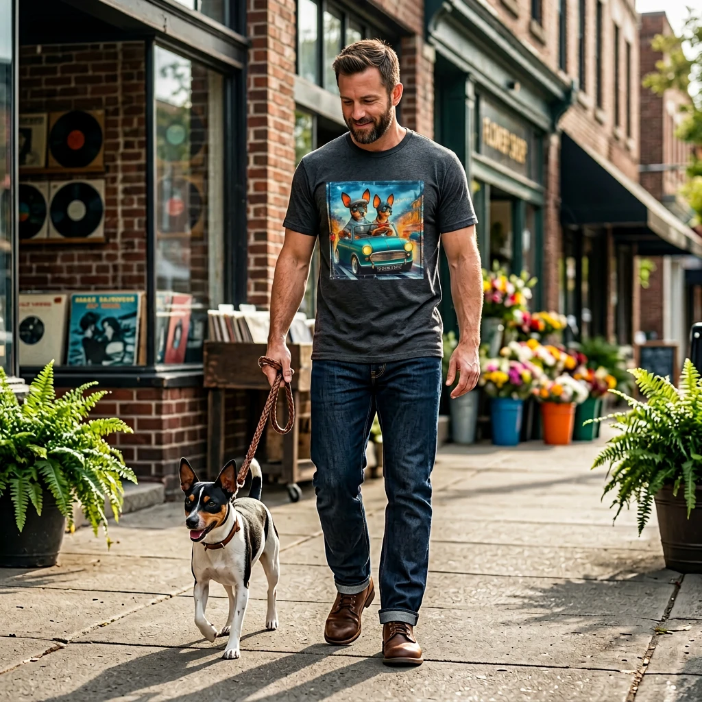 Wacky Rat Terrier T-Shirt married couple T-Shirt Printify