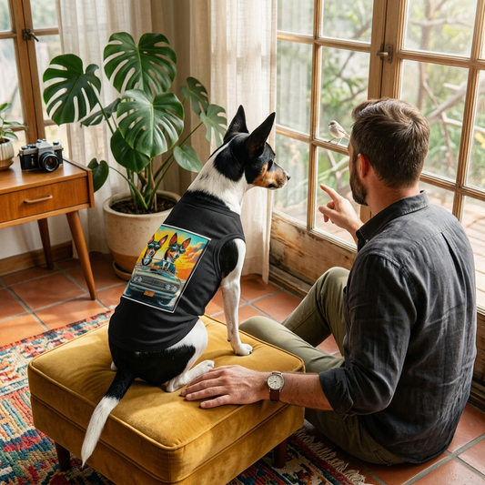 Wacky Pet Tank Top Rat Terrier Frirnds driving Pets Printify