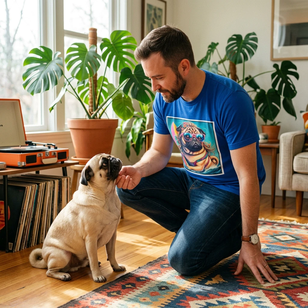 Pugs T-Shirt Printify