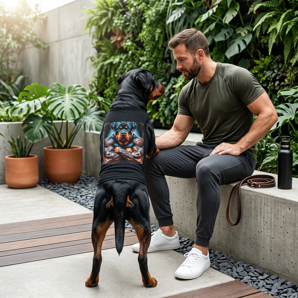 Pet Tank Top Rottie arms day Pets Printify