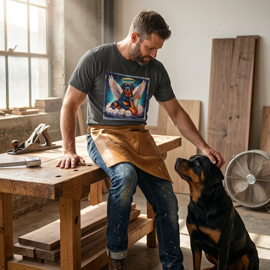 Rottweiler harp Angel shirt T-Shirt Printify