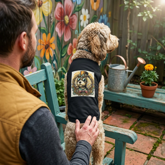 Pet Tank Top Sheepadoodle steam punk Pets Printify