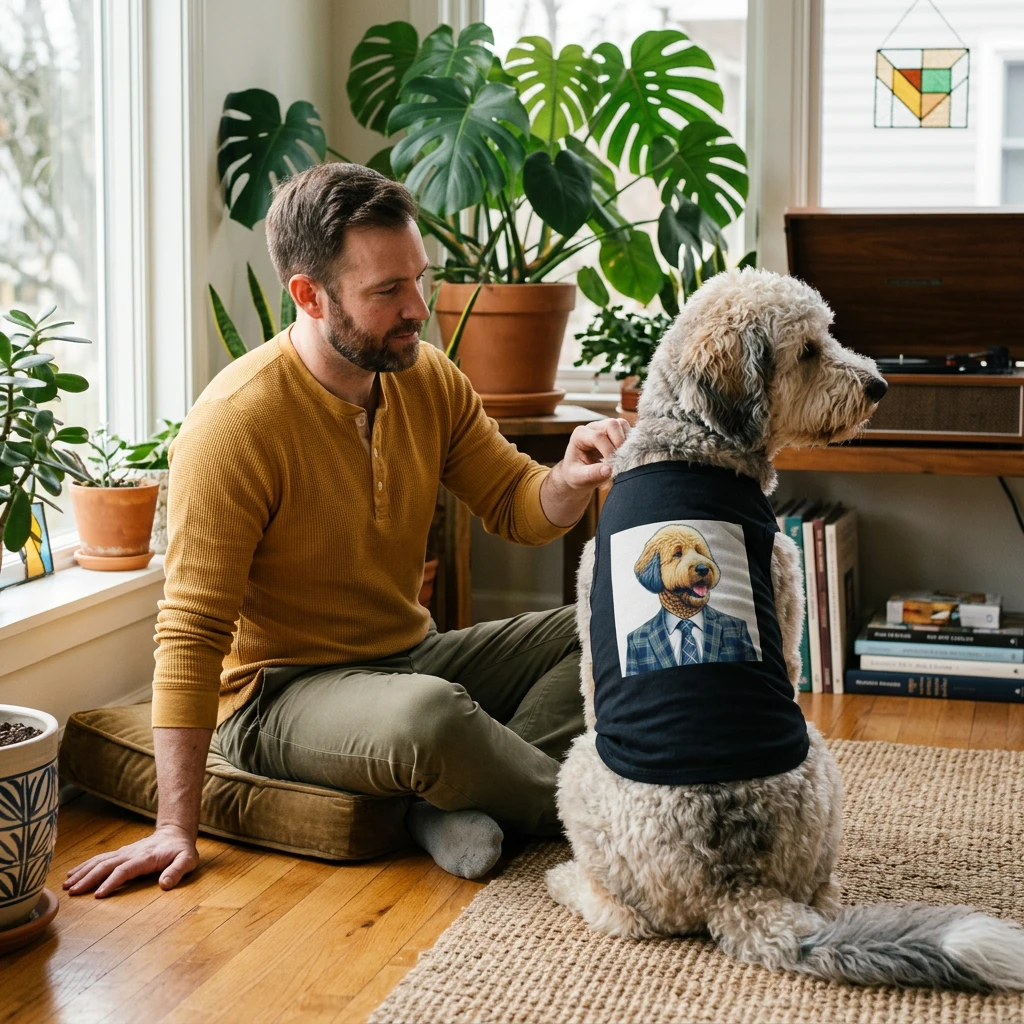 Pet Tank Top Sheepadoodle business Pets Printify