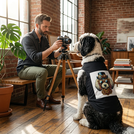 Pet Tank Top Sheepadoodle steam punk Pets Printify