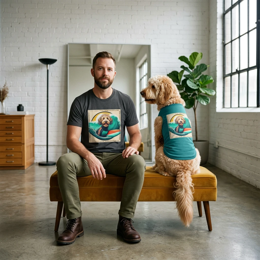Shepadoodle T-Shirt Printify