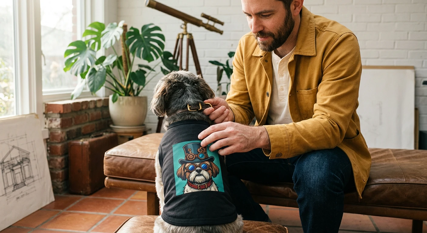 Pet Tank Top Shih Tzu steam punk Pets Printify