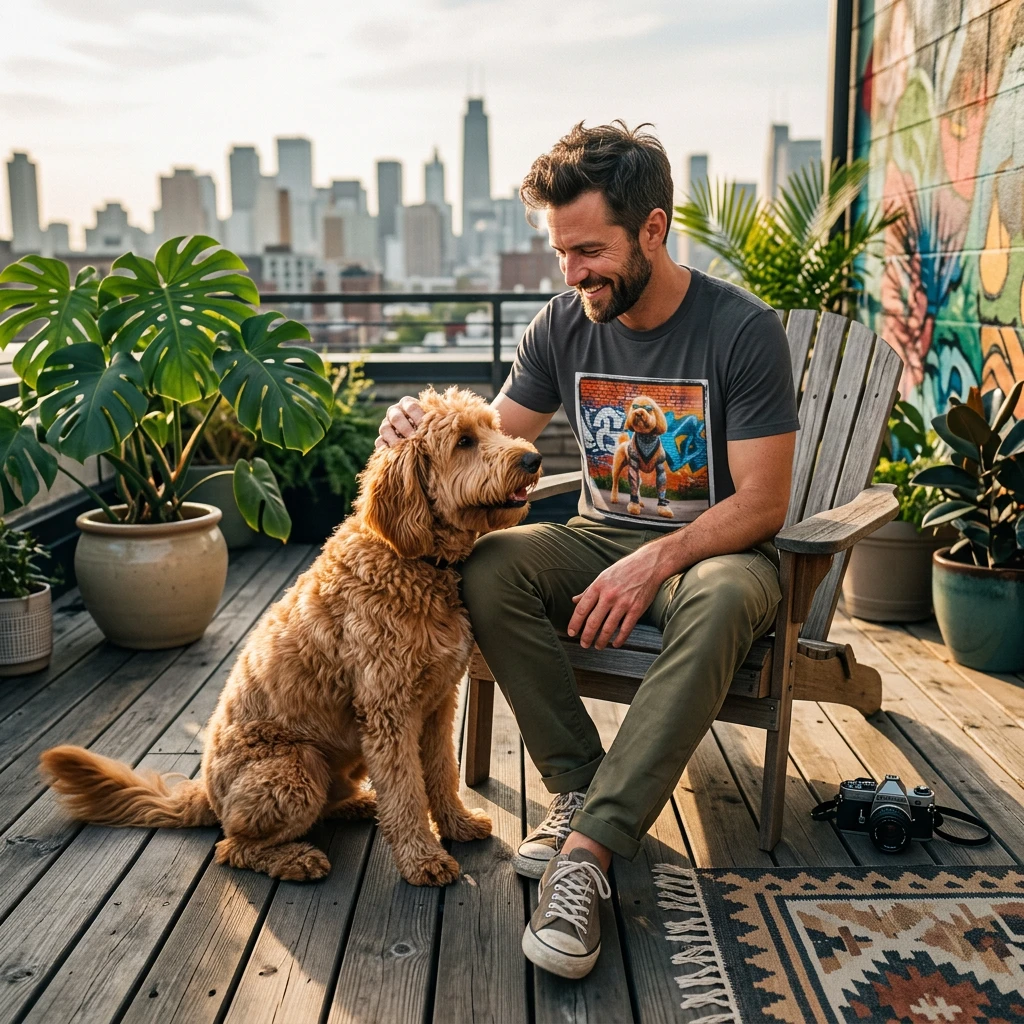 Shepadoodle graffiti art shirt T-Shirt Printify