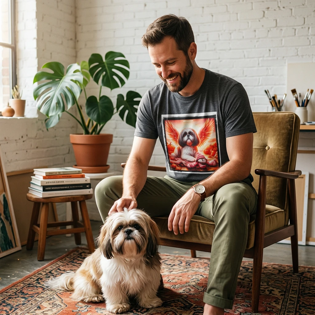 Shih Tzu heavenly sngel shirt T-Shirt Printify