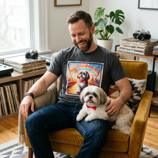 Shih Tzu rainbow shirt T-Shirt Printify