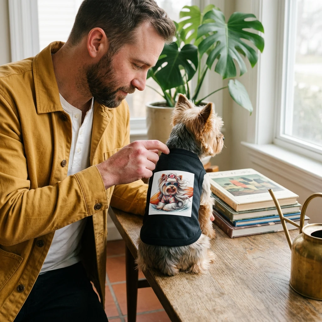 Pet Tank Top Yorkie Pets Printify
