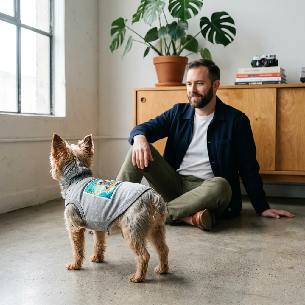 Pet Tank Top Yorkie Pets Printify
