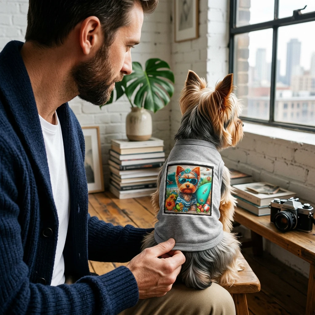 Pet Tank Top Yorkie Pets Printify