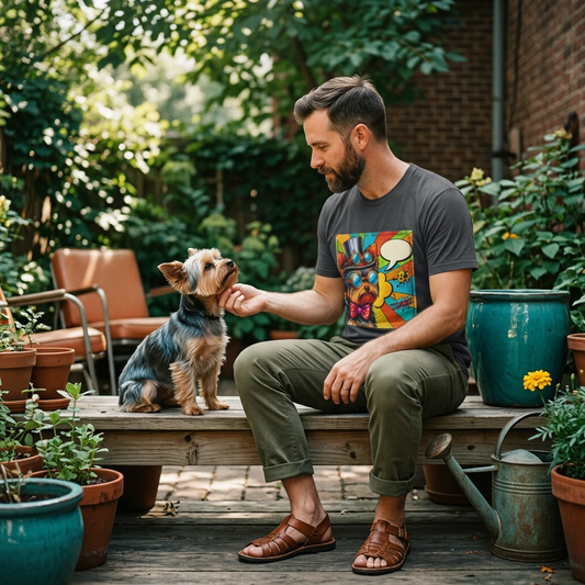 Yorkie pop art shirt T-Shirt Printify