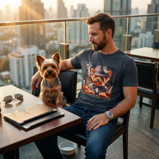 Yorkie cigars shirt T-Shirt Printify