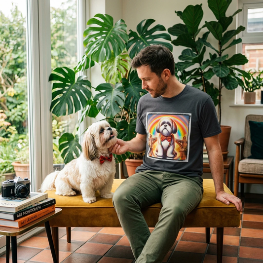 Shih Tzu rainbow shirt. T-Shirt Printify