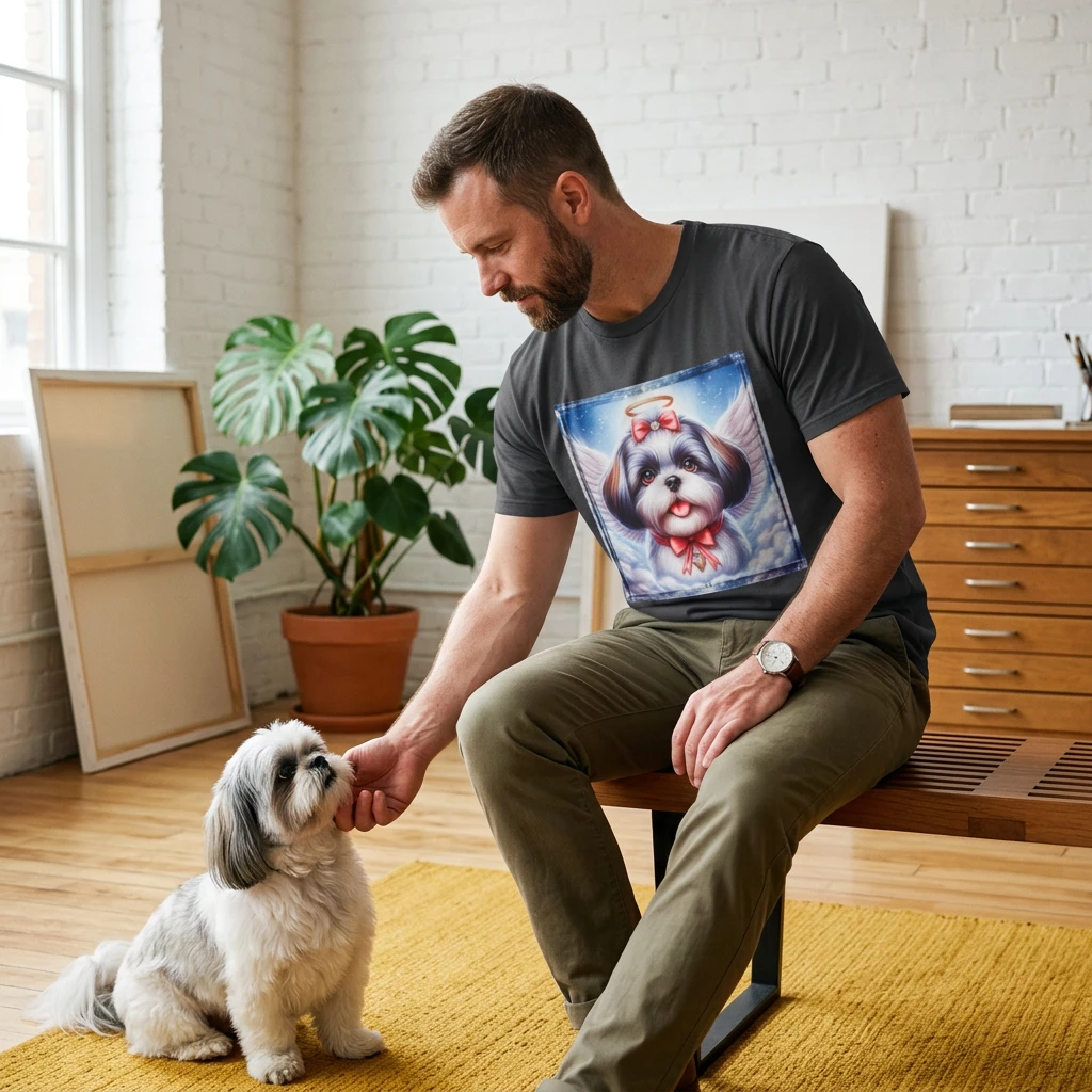 Shih Tzu heavenly sngel shirt T-Shirt Printify