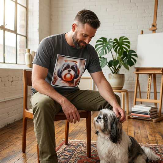 Shih Tzu angel shirt T-Shirt Printify