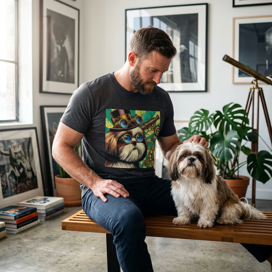 Shih Tzu steam punk T-Shirt Printify