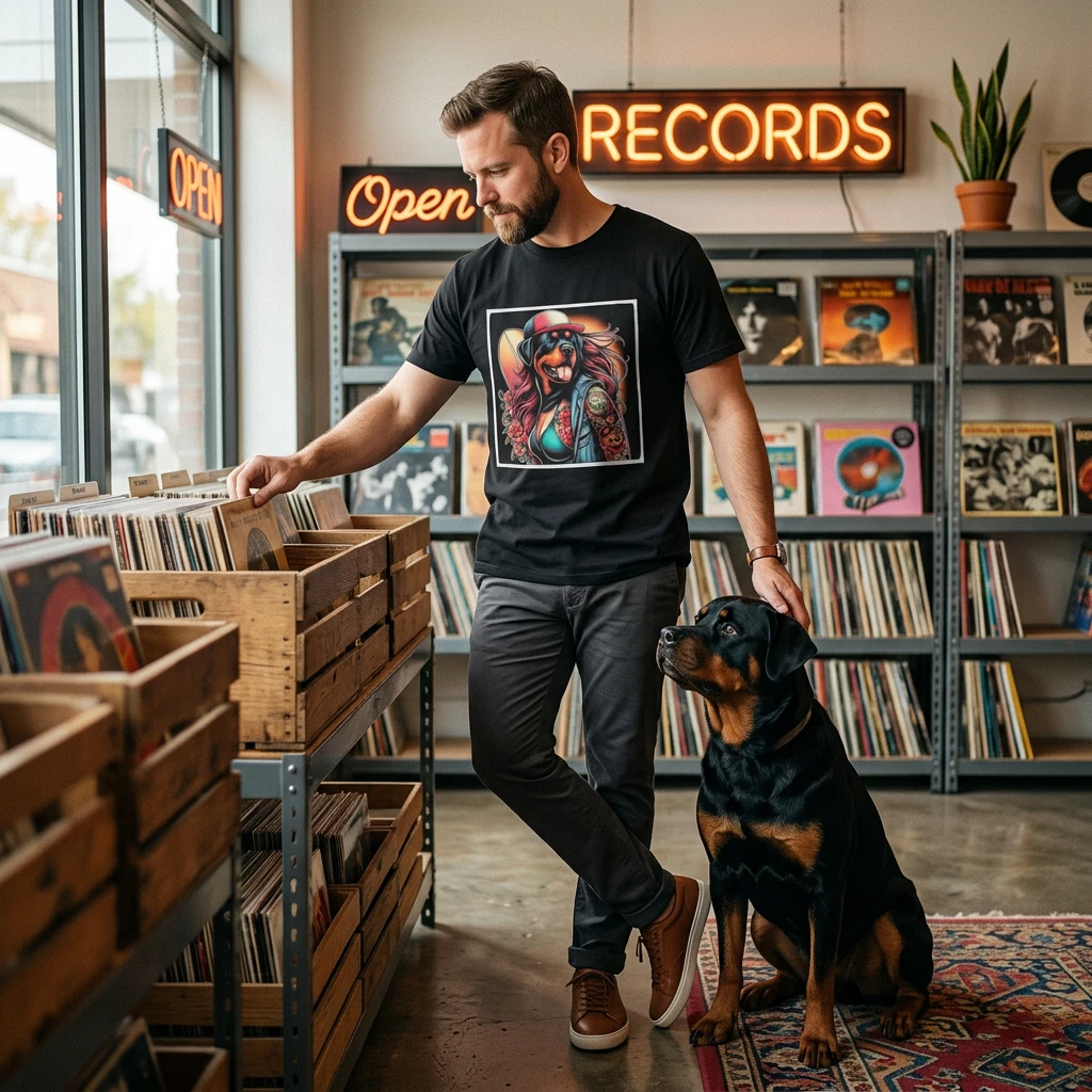 Rottweiler sexy babe shirt T-Shirt Printify