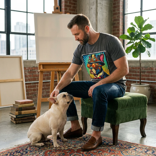 French Bulldog Tee For Dog Lovers Small Affectionate Companion Bat Ears Low Maintenance Apartment Friendly Family Pet T-Shirt Printify