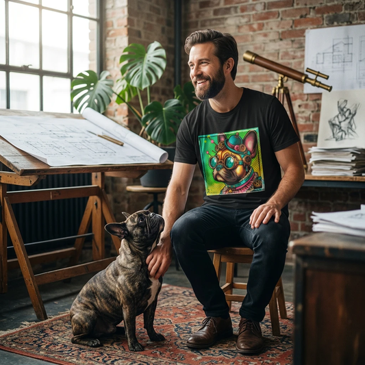 French Bulldog Tee Shirt for Unisex Wear Comfort Fit Lounge and Playful Comfort Edition T-Shirt Printify