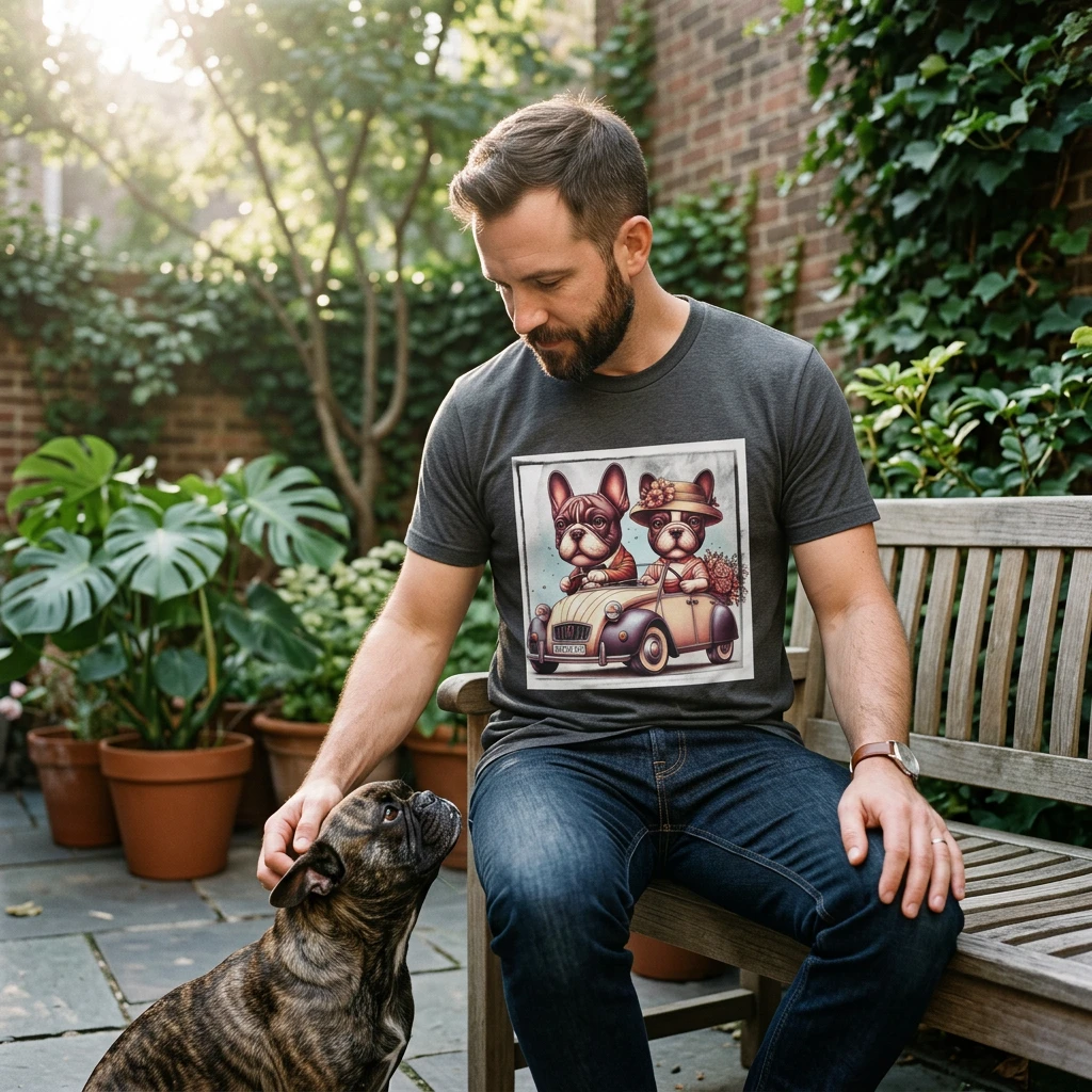 Wacky French Bulldog Graphic Tee For Dog Lovers Gift Idea Cute And Comfortable Short Sleeve Shirt T-Shirt Printify