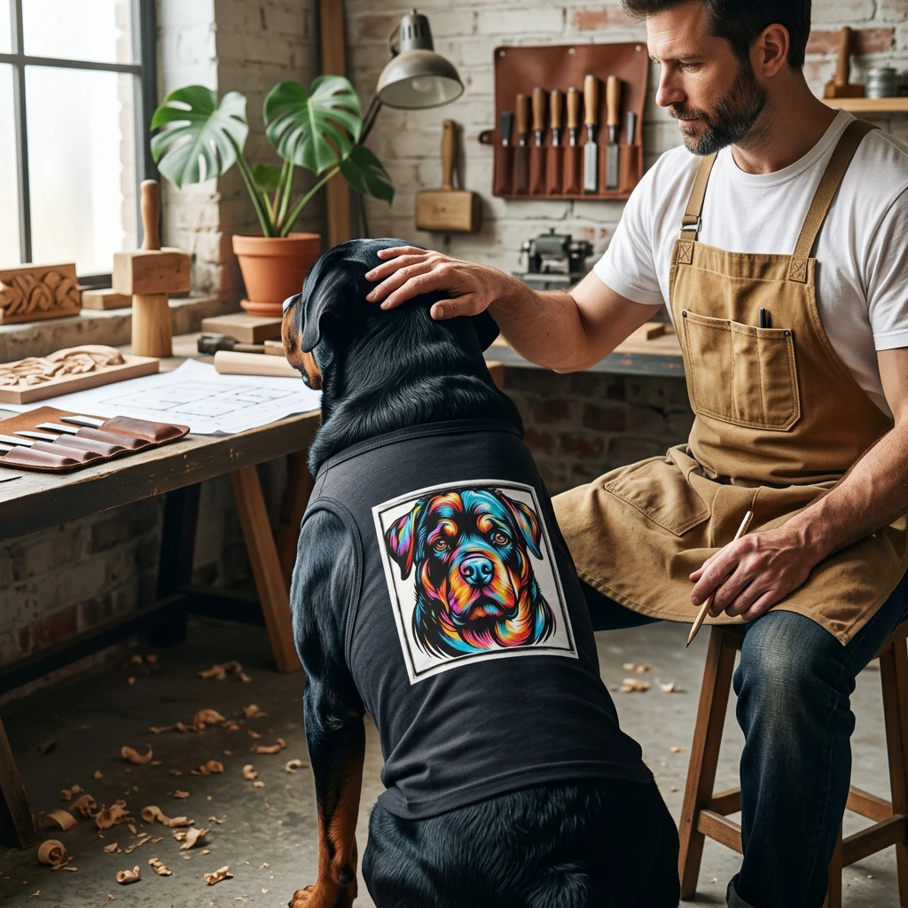 Pet Tank Top Rottie colors Pets Printify