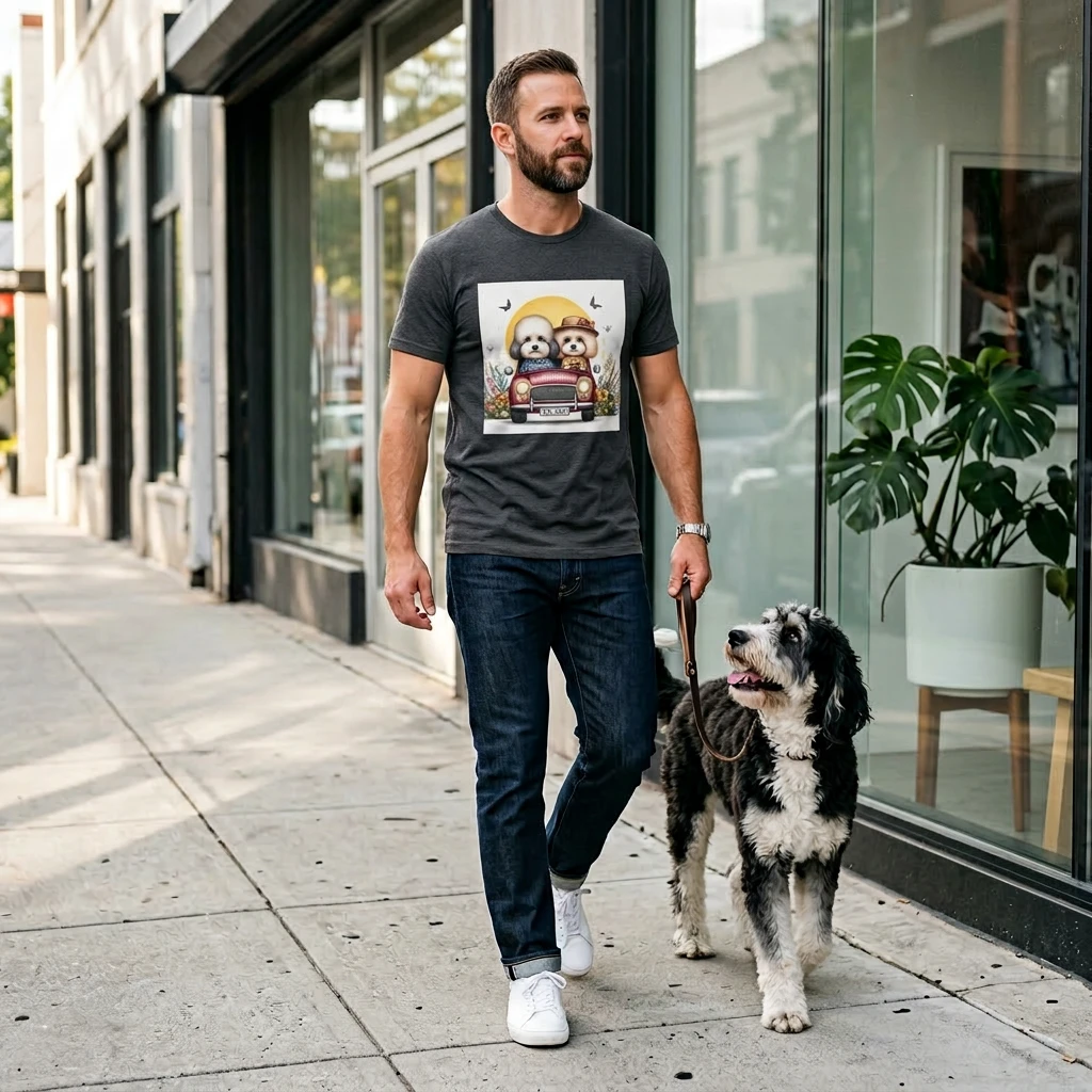 Wacky Shepadoodle T-Shirt Printify