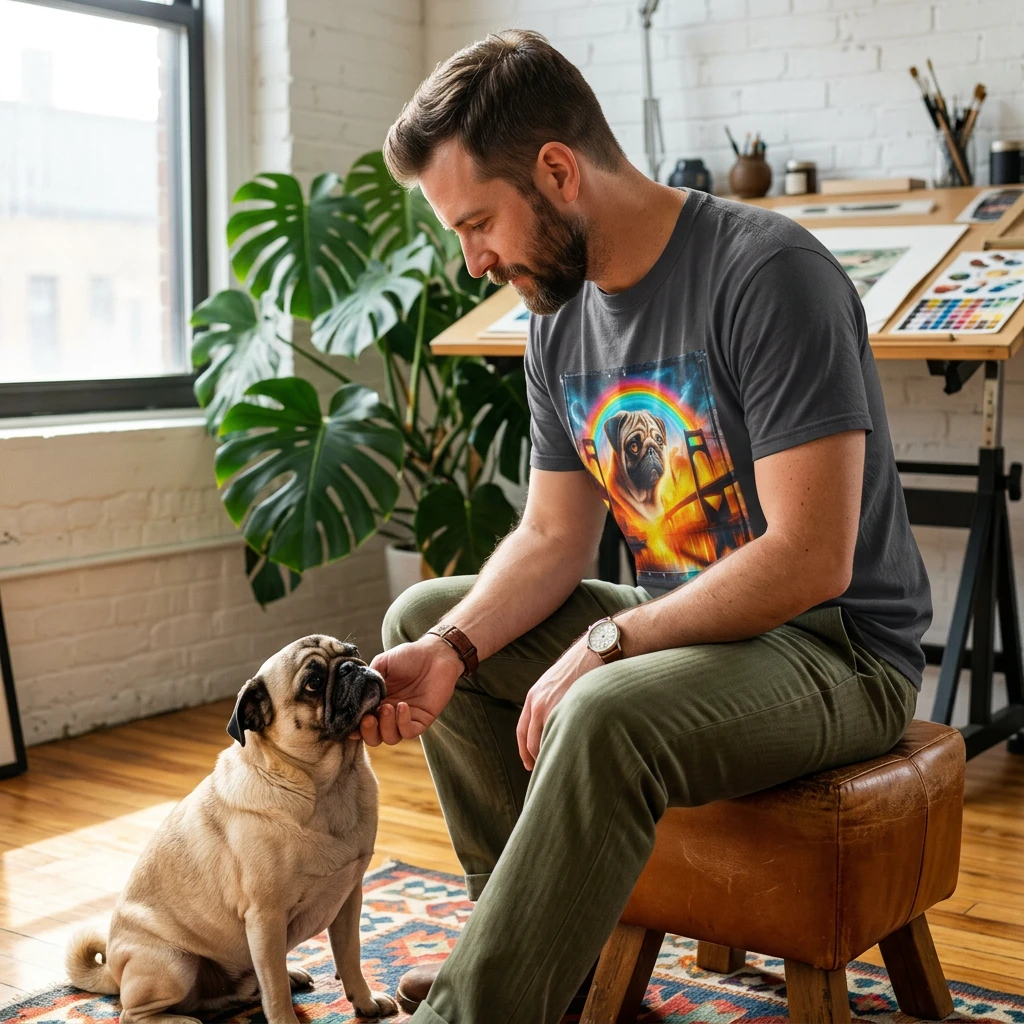 Pugs T-Shirt Printify