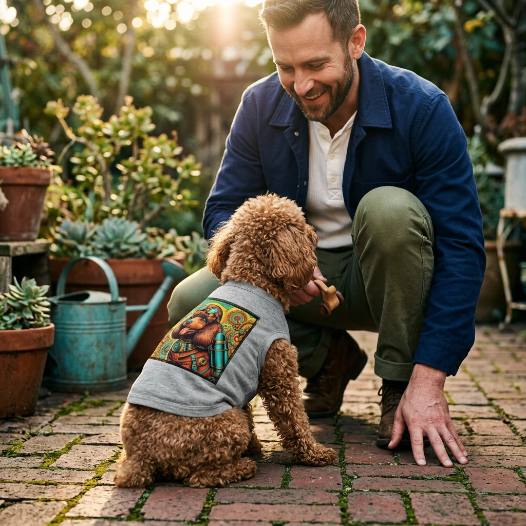 Pet Tank Top Poodle Pets Printify