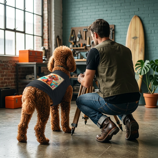 Pet Tank Top Poodle sunny day Pets Printify