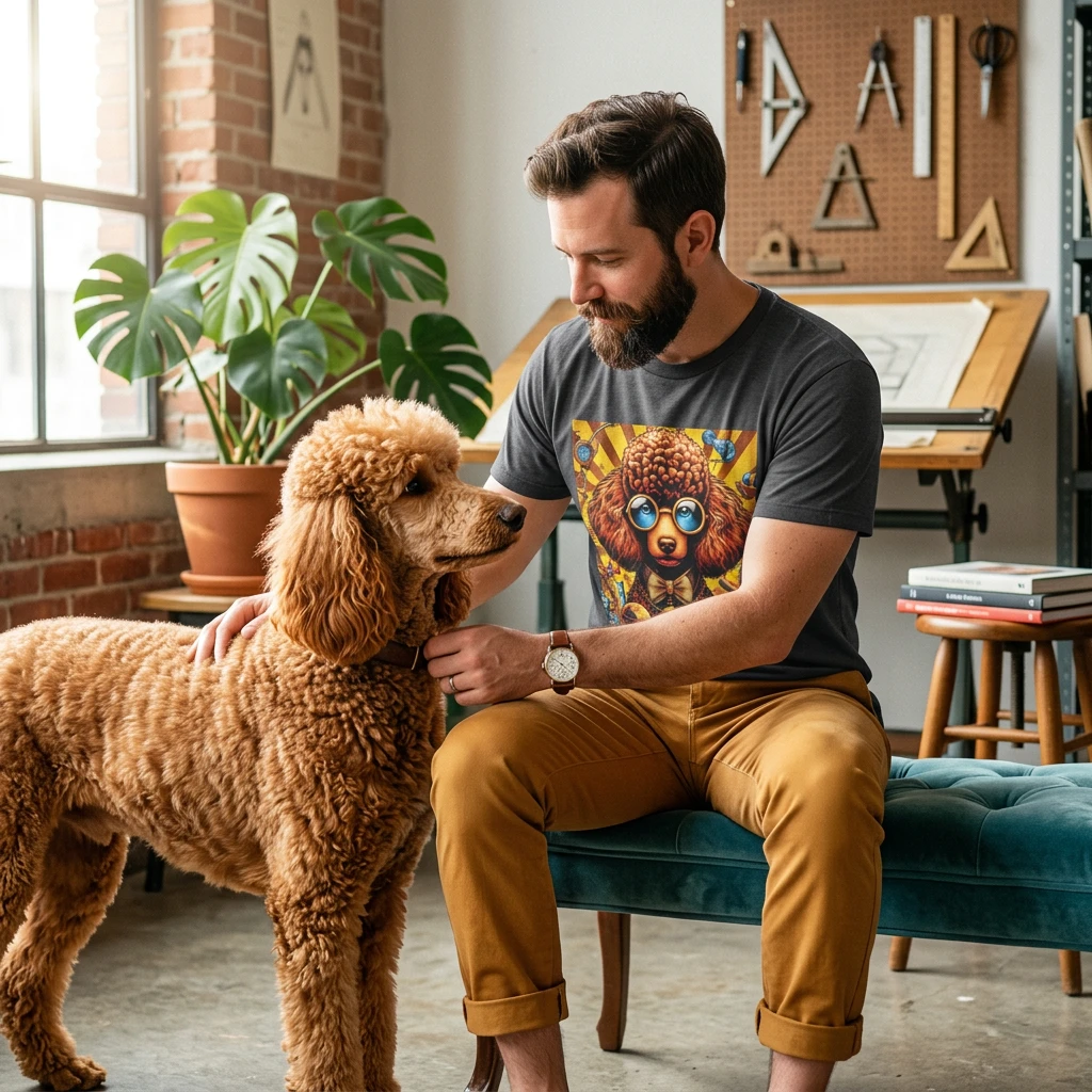 Poodle cool googles shirt T-Shirt Printify