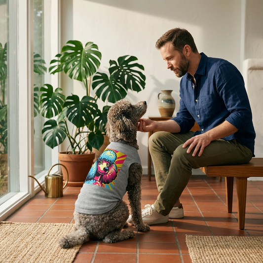 Pet Tank Top Poodle Pets Printify