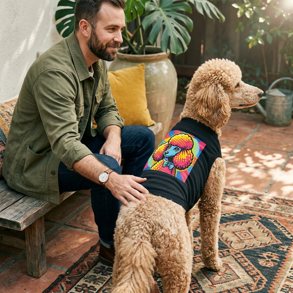 Pet Tank Top Poodle Pets Printify