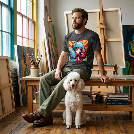 Poodle comic book cutie shirt T-Shirt Printify