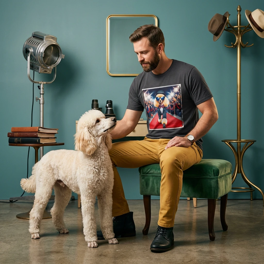 Poodle Hollywood beauty shirt T-Shirt Printify