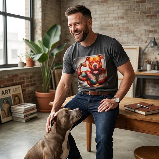 Pit Bull gym rat shirt T-Shirt Printify