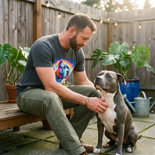 Pit Bull pretty colors shirt T-Shirt Printify