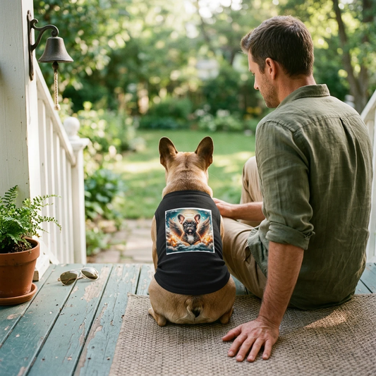 French Bulldog Pet Tank Top Lightweight Stretch Knit Breathable Tee For Dogs Chic And Comfortable Fabric Pets Printify